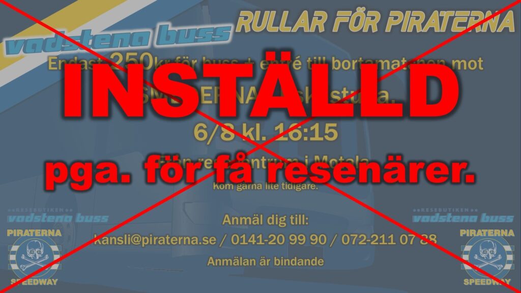 Bussen INSTÄLLD