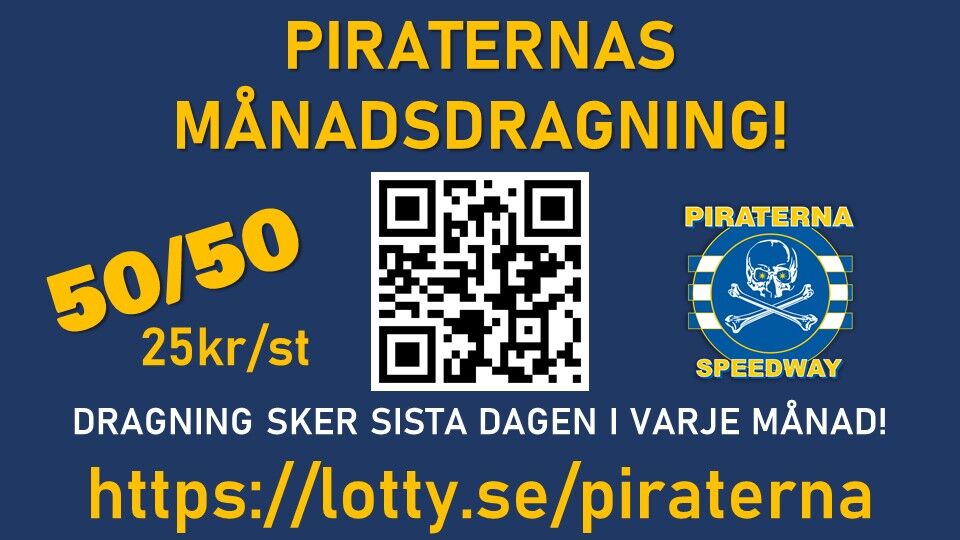 PIRATERNAS MÅNADSDRAGNING